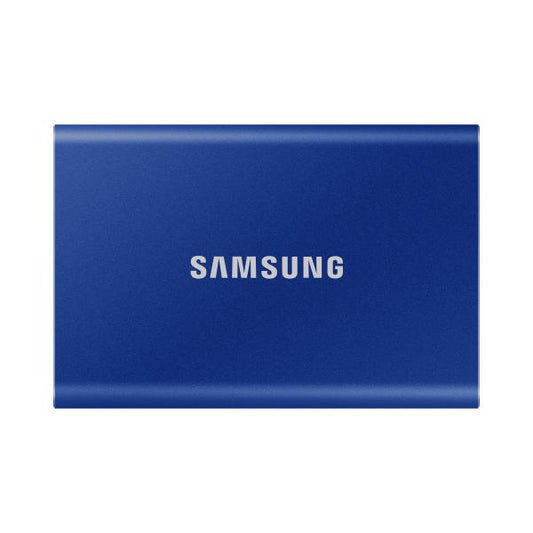 Samsung MU-PC1T0H/WW T7 Portable SSD, 1 TB, USB Type-C, 3.2 Gen 2 (3.1 Gen 2) 1050 MB/s, Blue