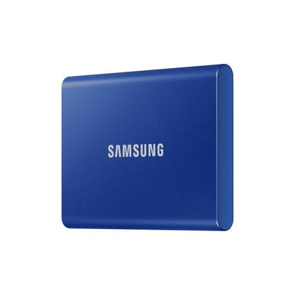 Samsung MU-PC1T0H/WW T7 Portable SSD, 1 TB, USB Type-C, 3.2 Gen 2 (3.1 Gen 2) 1050 MB/s, Blue