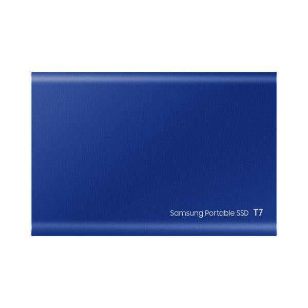 Samsung MU-PC1T0H/WW T7 Portable SSD, 1 TB, USB Type-C, 3.2 Gen 2 (3.1 Gen 2) 1050 MB/s, Blue