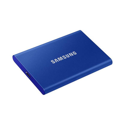 Samsung MU-PC1T0H/WW T7 Portable SSD, 1 TB, USB Type-C, 3.2 Gen 2 (3.1 Gen 2) 1050 MB/s, Blue