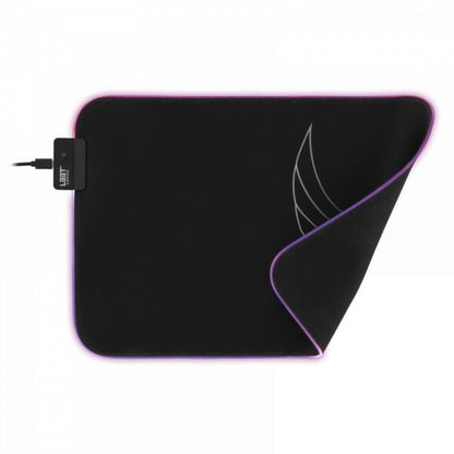 L33T Gaming 160405 Karlvagn RGB Gaming mousepad, Medium-size, Fast surface. 355 x 255 x 3 mm, Black