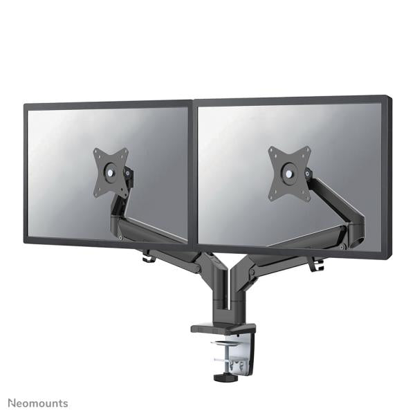 Neomounts DS70-810BL2 Desk Mount ultra flat, clamp/grommet, Dual-mount, 17 - 32 inch