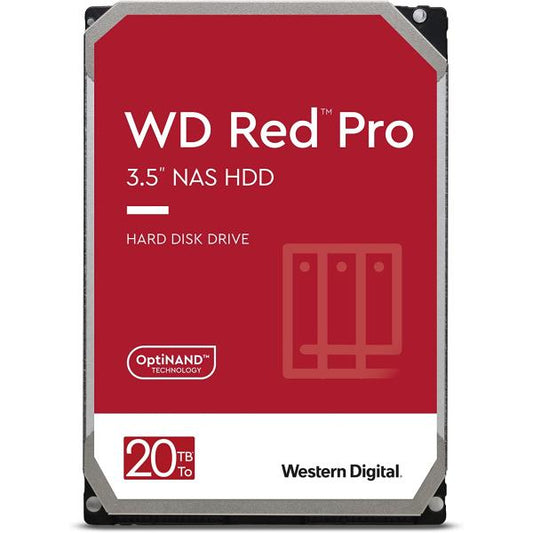 Western Digital WD201KFGX RED Pro HDD, 20TB, 3.5", 7200 RPM, Serial ATA III, 512MB, HDD, CMR