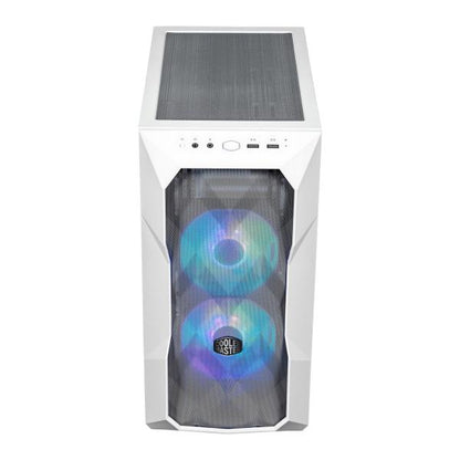 Cooler Master TD300-WGNN-S00 TD300 Mesh White, mATX, Midi-Tower, ARGB hub, 3D Mesh, removable top