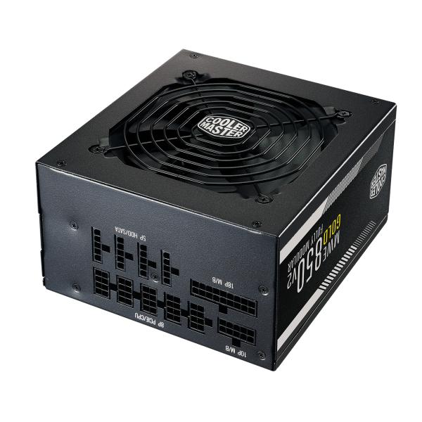 Cooler Master MPE-8501-AFAAG-EU MWE 850 Gold v2, ATX, 850W, Full modular, 120mm HDB, Black