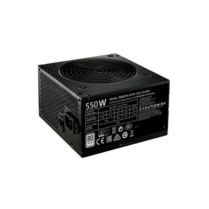 Cooler Master MPE-5501-ACABW-BEU MWE 550 Bronze-v2 - 230V, 120mm, 85%, 2x PCIe, Black