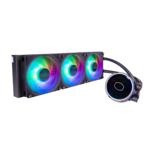 Cooler Master MLY-D36M-A23PZ-R1 PL360 Flux, 360mm radiator, 3x 120mm, 0-2300 RPM ± 10%, ARGB, Black