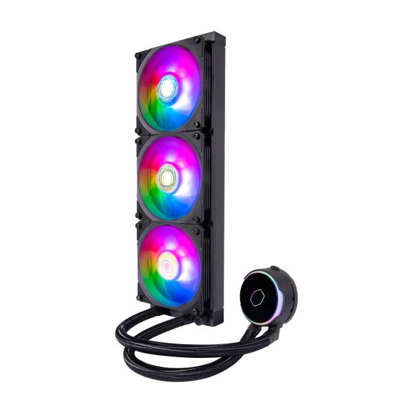 Cooler Master MLY-D36M-A23PZ-R1 PL360 Flux, 360mm radiator, 3x 120mm, 0-2300 RPM ± 10%, ARGB, Black