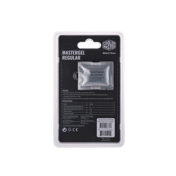 Cooler Master MGX-ZOSG-N15M-R2 MasterGel Regular, 1.5ml, 5 W/m-K, Gray