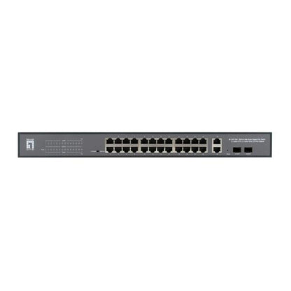 LevelOne GEP-2841 28-port Web Smart Managed Switch, L2, Gigabit Ethernet, Power over Ethernet (PoE)