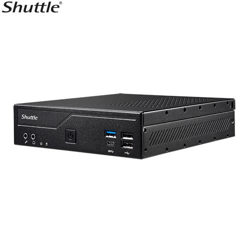 Shuttle DH610S XPC Slim PC Barebone, LGA1700, Intel H610, 2x DDR4 (max.64GB) 2.5" bay, M.2, HDMI