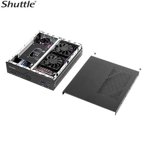 Shuttle DH610S XPC Slim PC Barebone, LGA1700, Intel H610, 2x DDR4 (max.64GB) 2.5" bay, M.2, HDMI