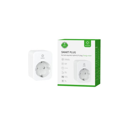 WOOX R6118 Smart plug, Schuko, WiFi, 802.11b/g/n, 3680 W, IP20, 30m, White