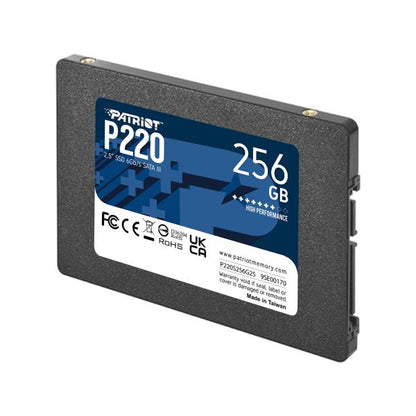 Patriot P220S256G25 P220 SSD, 256 GB, 2.5", SATA3, 6 Gbps