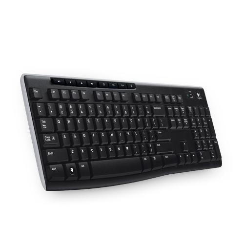 Logitech 920-003738 K270 Wireless Keyboard, Full-size (100%) QWERTY, Black