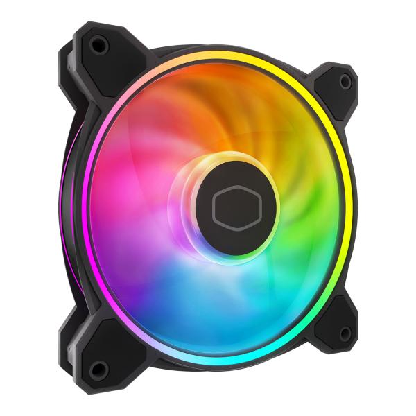 Cooler Master MFL-B2DN-21NP2-R2 MasterFan MF120 Halo2, 120 mm, ARGB, 4-Pin (PWM) 27 dBa, Black