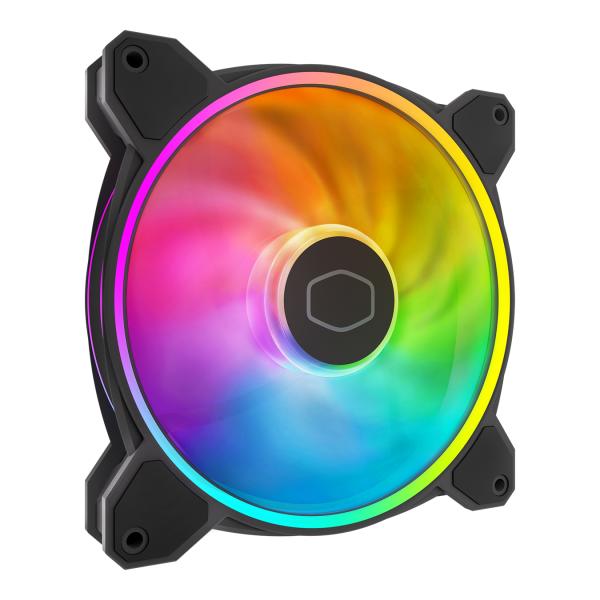 Cooler Master MFL-B4DN-16NP2-R2 MasterFan MF140 Halo2, ARGB, 4-pin PWM, 27 dB, 59.51 CFM, Black