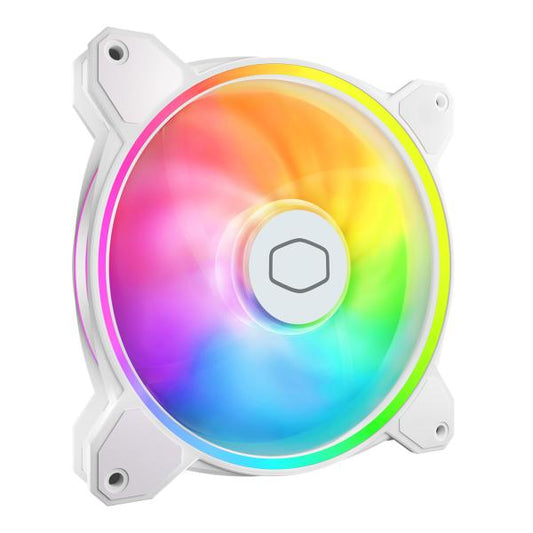 Cooler Master MFL-B4DW-16NP2-R2 MasterFan MF140 Halo2 White Edition, 140 mm, 27 dBa, 59.51 CFM, Whit