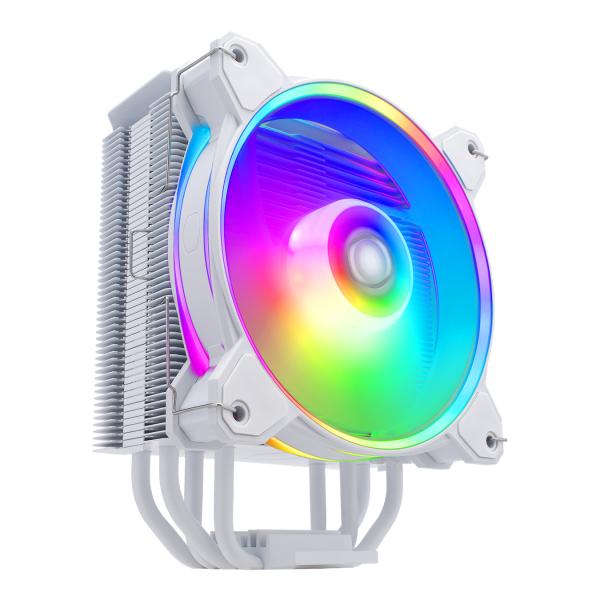 Cooler Master RR-S4WW-20PA-R1 Hyper 212 Halo White, 4-pin, ARGB, 120mm, 650-2050 RPM, 27 dBa (Max)