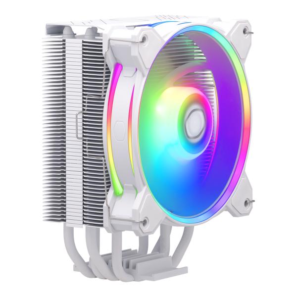 Cooler Master RR-S4WW-20PA-R1 Hyper 212 Halo White, 4-pin, ARGB, 120mm, 650-2050 RPM, 27 dBa (Max)