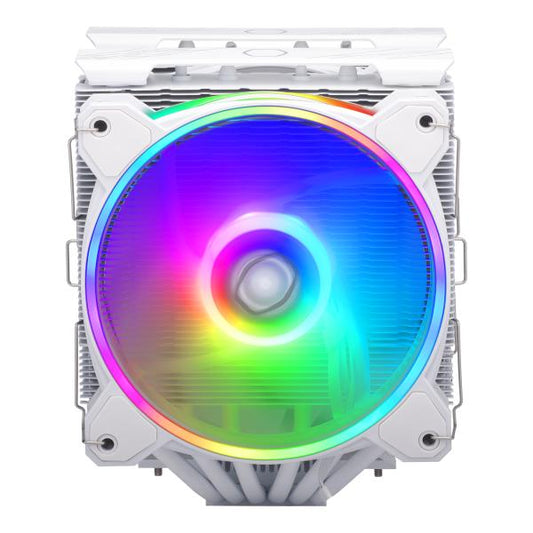 Cooler Master RR-D6WW-20PA-R1 Hyper 622 Halo White, 6-heatpipe, 2x 120mm ARGB, 27 dBa (max)