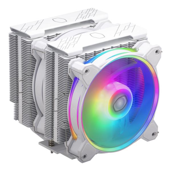 Cooler Master RR-D6WW-20PA-R1 Hyper 622 Halo White, 6-heatpipe, 2x 120mm ARGB, 27 dBa (max)