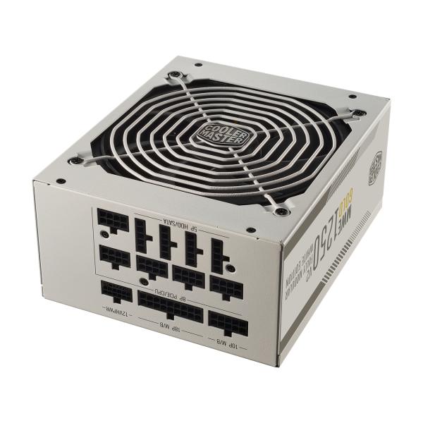 Cooler Master MPE-C501-AFCAG-3GEU MWE Gold V2 White, ATX3.0, 1250W, 90%, 140mm, 3x PCIe 6+2, 12x SAT