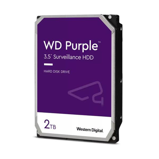 Western Digital WD23PURZ WD Purple, 2 TB, 3.5", 4K 24x7, SATA3, 5400 RPM, 256 MB, 175 MB/s