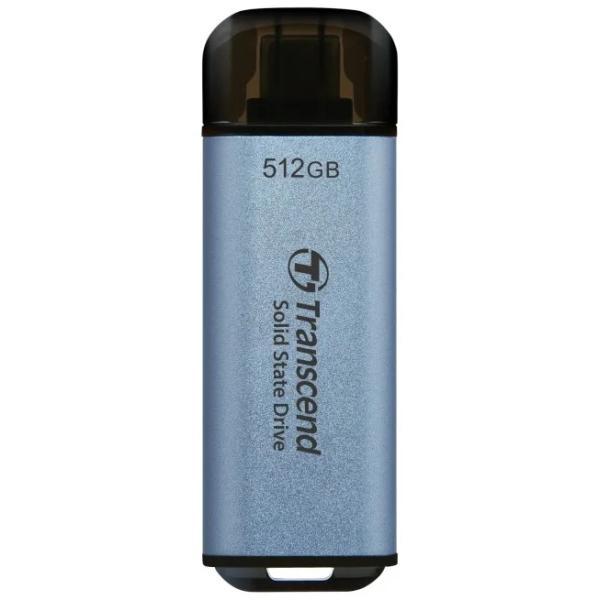 Transcend TS1TESD300C ESD300C External SSD, 1TB, USB Type-C, 10 Gbps, 1050/ 950 MB/s, Blue