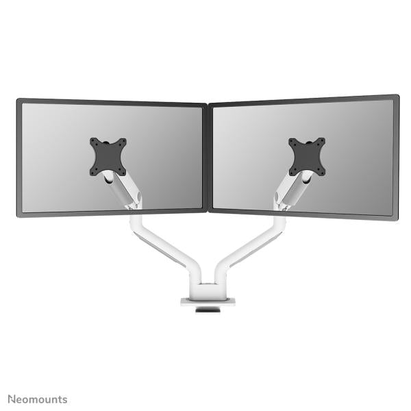 Neomounts DS70S-950WH2 Full-motion desk mount for two screens up to 35", Silver