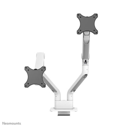 Neomounts DS70S-950WH2 Full-motion desk mount for two screens up to 35", Silver