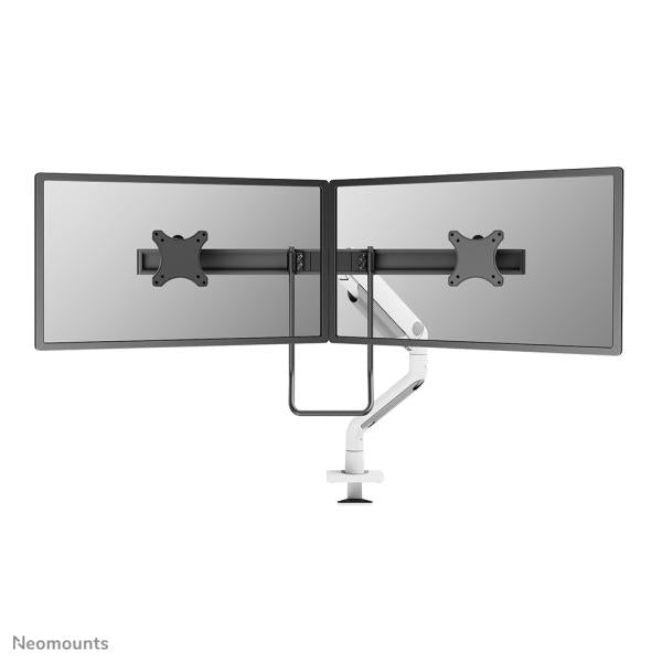 Neomounts DS75S-950WH2 Full-motion desk mount for two screens up to 27 inch, Black