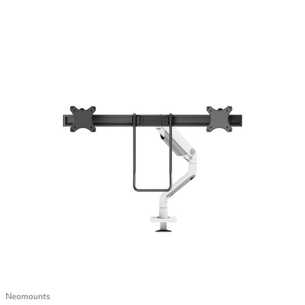 Neomounts DS75S-950WH2 Full-motion desk mount for two screens up to 27 inch, Black