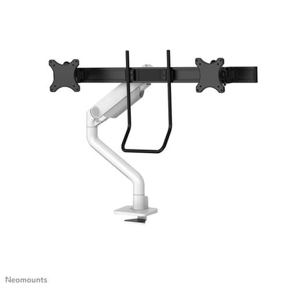 Neomounts DS75S-950WH2 Full-motion desk mount for two screens up to 27 inch, Black