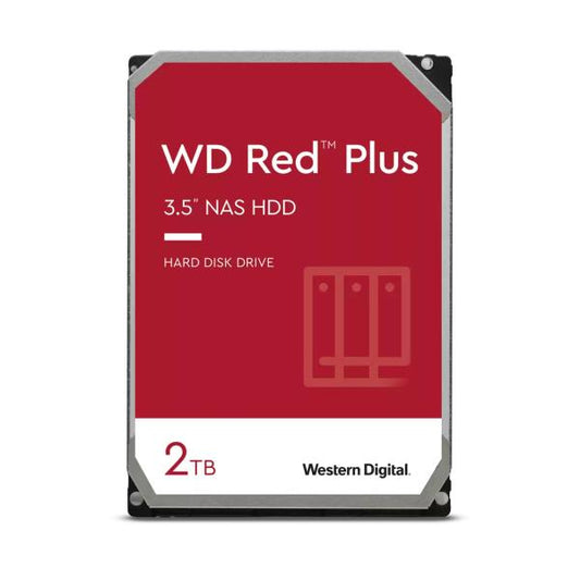 Western Digital WD20EFPX RED PLUS HDD, 2 TB, 3.5", SATA3, 5400 RPM, 256 MB, 175 MB/s