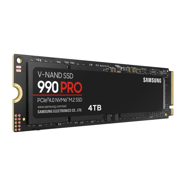 Samsung MZ-V9P4T0BW 990 PRO SSD, 4 TB, M.2, 7450 MB/s, 1550000 IOPS