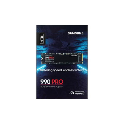 Samsung MZ-V9P4T0BW 990 PRO SSD, 4 TB, M.2, 7450 MB/s, 1550000 IOPS