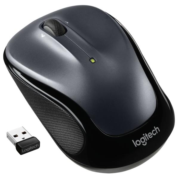 Logitech 910-006812 M325s Wireless Mouse, Ambidextrous, Optical, RF Wireless, 1000 DPI, Black