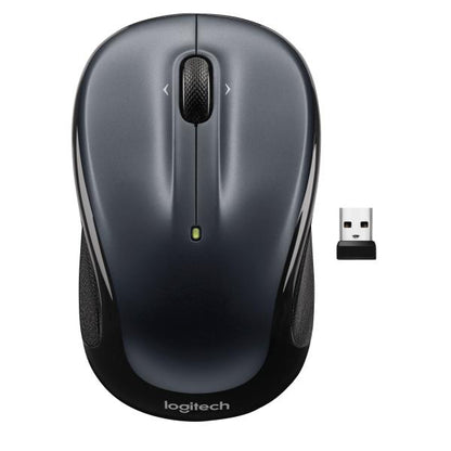 Logitech 910-006812 M325s Wireless Mouse, Ambidextrous, Optical, RF Wireless, 1000 DPI, Black