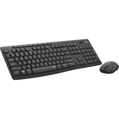 Logitech MK295 920-009800 Silent Wireless Combo, Full-size (100%) USB, QWERTY, Graphite, Mouse incl