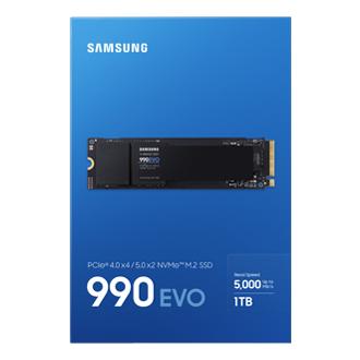 Samsung MZ-V9E1T0BW 990 EVO SSD, 1 TB, M.2 NVME, 5000 MB/s