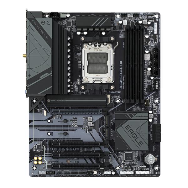 Gigabyte B650 EAGLE AX B650 EAGLE AX, ATX, AMD AM5, DDR5 (7600 OC) PCIe 5.0, Wi-Fi 6E 802.11ax, GbE