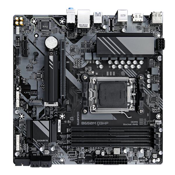 Gigabyte B650M D3HP B650M D3HP, AMD AM5, Ryzen 7000, DDR5 7600 MHz, PCIe 4.0, 2.5GbE LAN