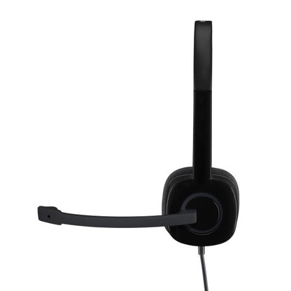 Logitech 981-000589 H151 Stereo Headset, Wired, Office/Call center, 20 - 20000 Hz, Headset, Black