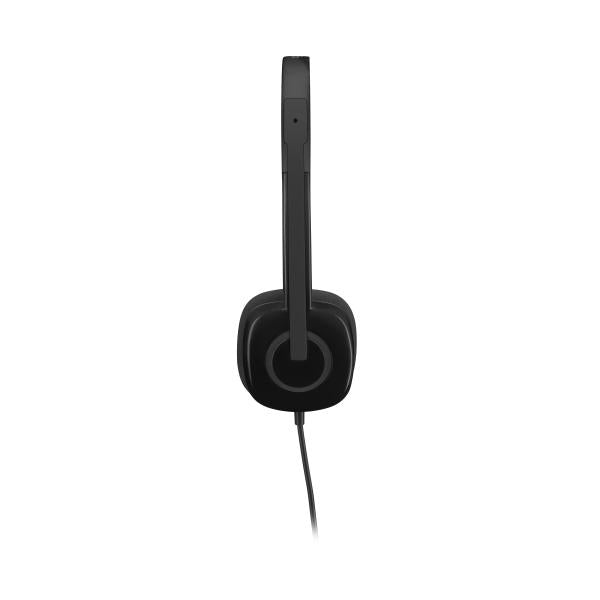 Logitech 981-000589 H151 Stereo Headset, Wired, Office/Call center, 20 - 20000 Hz, Headset, Black