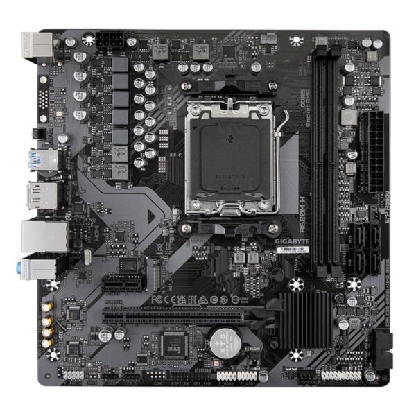Gigabyte A620M H, mATX, AMD AM5, A620, DDR5, 96 GB, USB 3.2 Gen 1, M.2, GbE LAN - Afbeelding 2