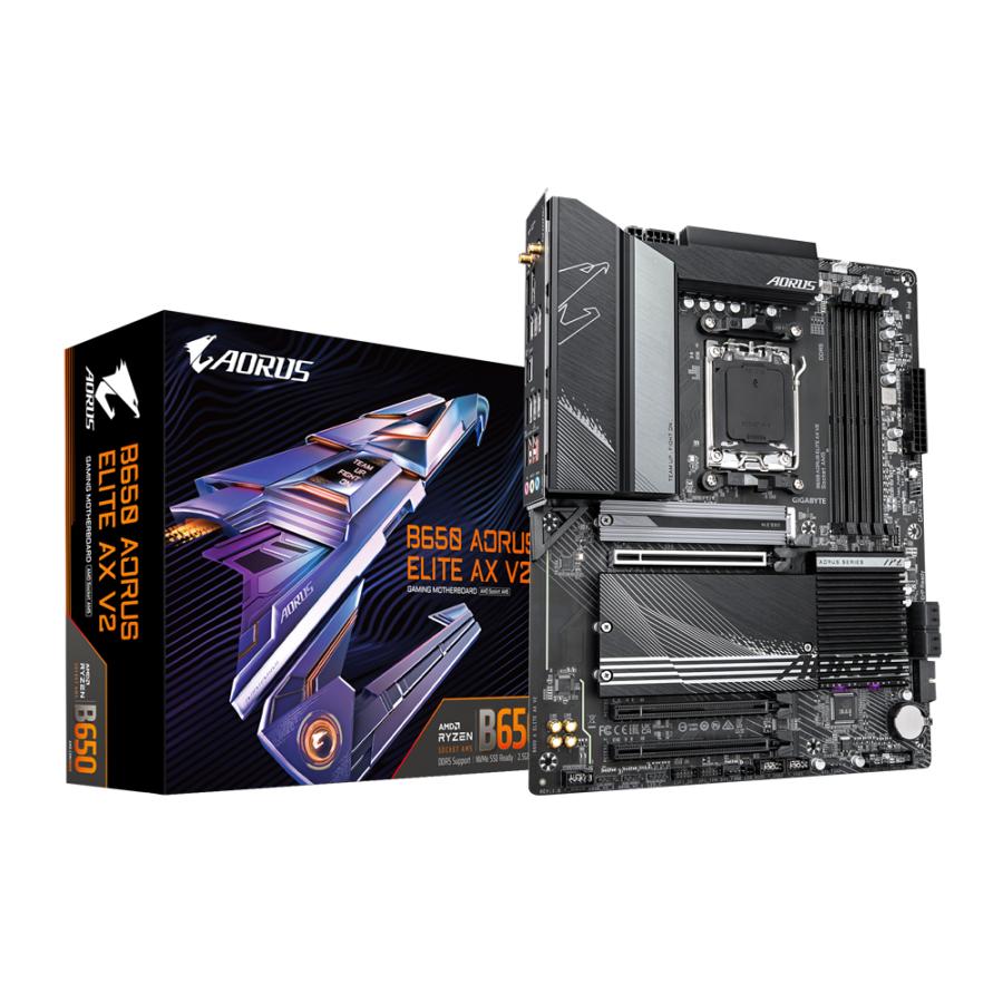 Gigabyte B650 A ELITE AX V2, ATX, AMD AM5, B650, 4xDDR5, USB 3.2 Gen 2, 2.5GbE, Wi-Fi 6E, PCIe 5.0