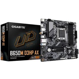 Gigabyte B650M D3HP AX B650M D3HP AX, AMD AM5, B650, DDR5, USB 3.2 Gen 1, 2.5 GbE, Wi-Fi 6E