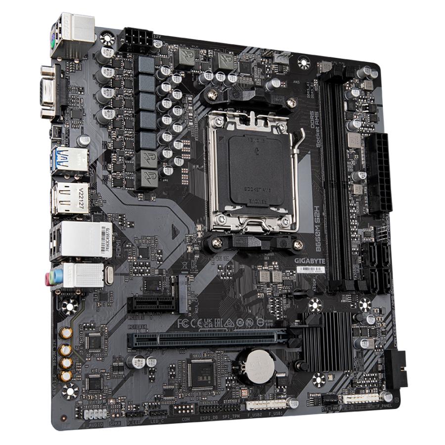 Gigabyte B650M S2H B650M S2H, AMD, AM5, B650, DDR5, USB 3.2 Gen 1, GbE, PCie 4.0 - Afbeelding 2