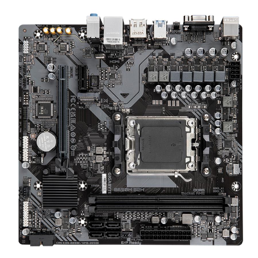 Gigabyte B650M S2H B650M S2H, AMD, AM5, B650, DDR5, USB 3.2 Gen 1, GbE, PCie 4.0 - Afbeelding 4